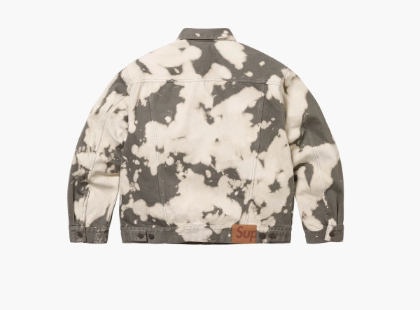 Supreme Denim Trucker Jacket Bleached  Supreme Denim Trucker Jacket Bleached
