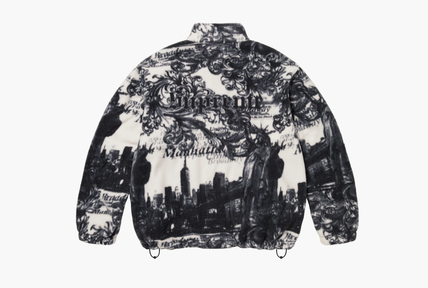 Supreme New York Fleece Jacket White 