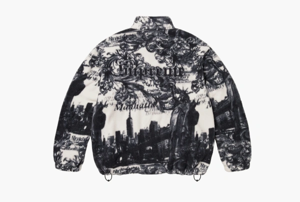 Supreme New York Fleece Jacket White 