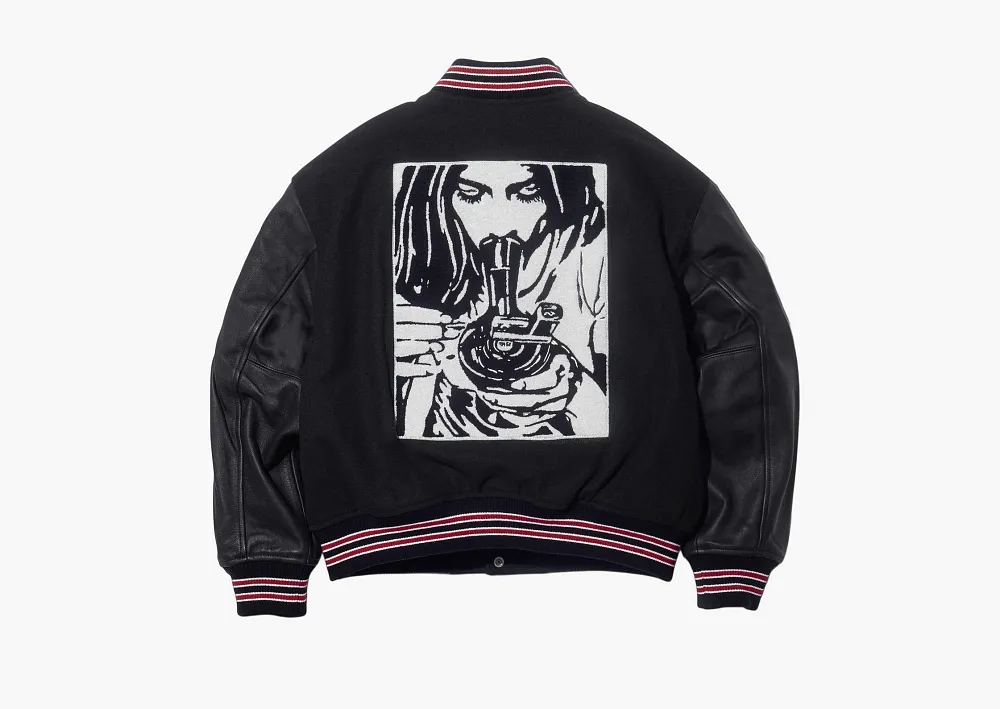 Supreme x Hysteric Glamour Varsity Jacket Black
