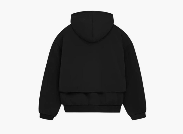 Fear of God Essentials Nylon Fleece Hooded Sweater Black 