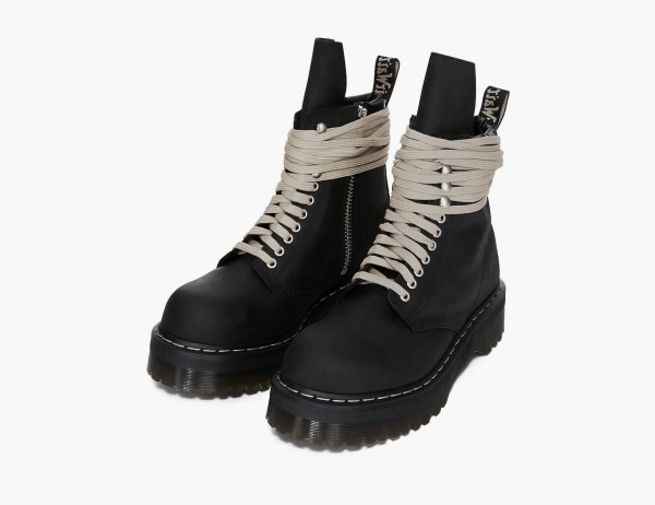 Dr. Martens x Rick Owens DRKSHDW 1460 Quad Sole Steel Toe Boot WMNS Black 