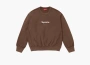 Supreme Washed Box Logo Crewneck Brown 