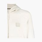 C.P. Company Logo Zip Hoodie Cream