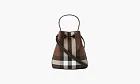 Burberry Mini TB Bucket Bag Dark Birch Brown