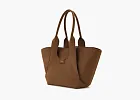 JW PEI Cara Faux Suede Tote Bag Mocha Brown