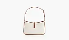 Saint Laurent Le 5 À 7 Canvas Shoulder Bag Grey/Brick