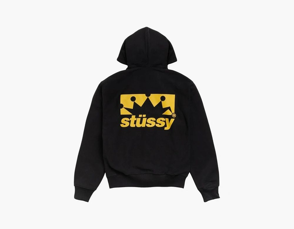 Stussy Box Crown Zip Hoodie Black
