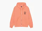 Stussy Stock Link Zip Hoodie Pigment Dyed Sherbert