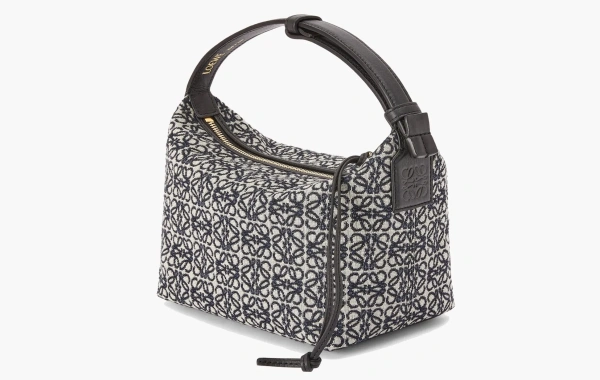 Loewe Cubi Anagram Jacquard Bag Navy / Black 