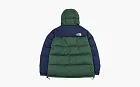 The North Face Himalayan Series Stitched Logo Printed Zipper Parka Green