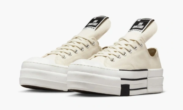 Rick Owens X Converse Drkshdw Chuck Taylor All Star Dbl Drkstar Natural Ivory
