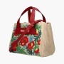 Miu Miu Floral embroidery straw bowling bag "Multicolour" 