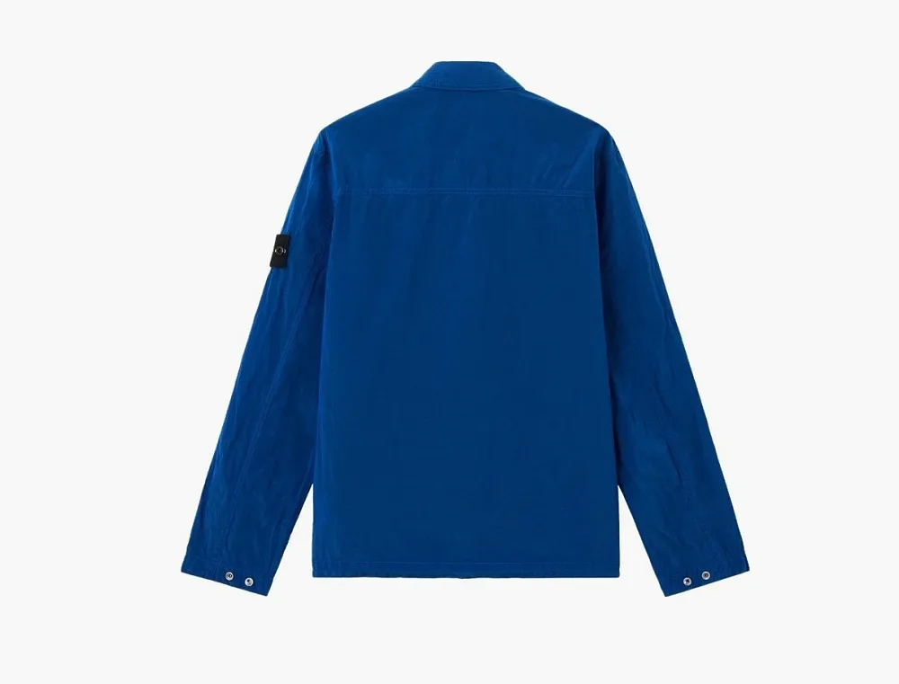 Stone Island Nylon Metal Econyl Overshirt Bright Blue