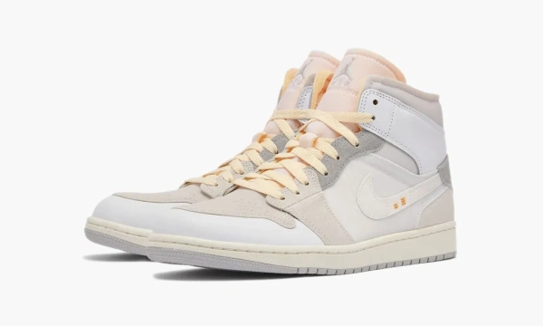 Air Jordan 1 Mid SE Craft Inside Out White Grey 