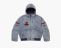 Supreme x Fox Racing Hooded Work Jacket Denim 