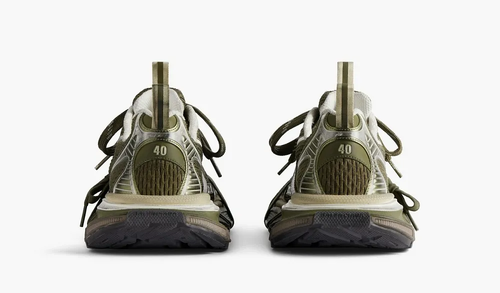 Balenciaga 3XL Sneaker Worn-Out - Dark Green Light Beige