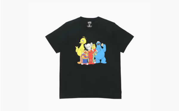 Uniqlo x Kaws x Sesame Street Black 