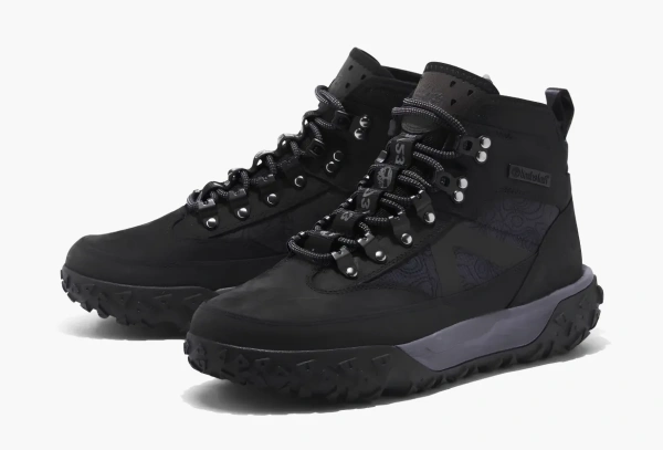Timberland Greenstride Motion 6 Waterproof Mid Hikers Black Nubuck 