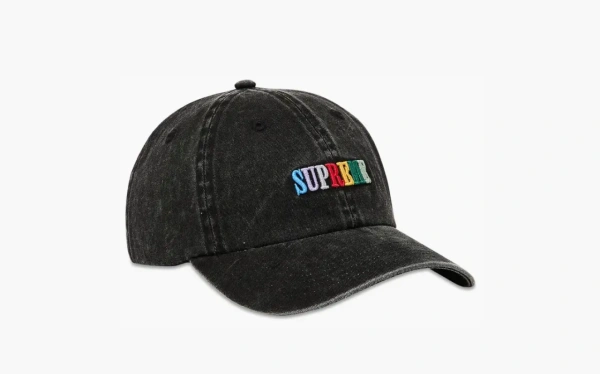 Supreme Pigment Dye 6-Panel Black 
