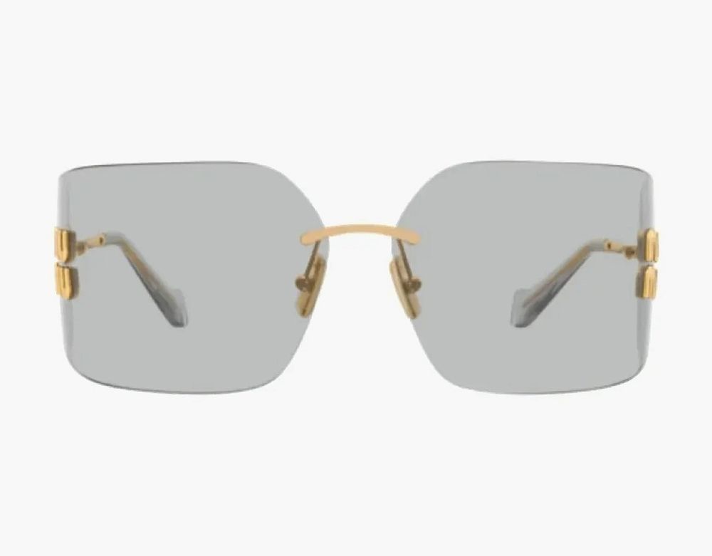 MU 54YS Sunglasses Gold Light Grey