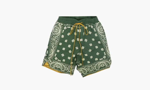 RHUDE Bandana Shorts green 