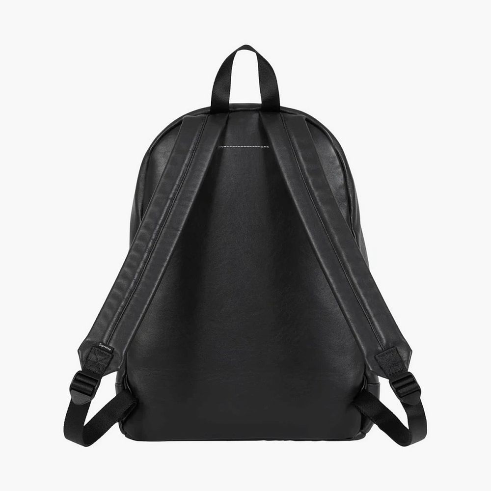 Supreme x MM6 Maison Margiela Eagle Leather Backpack Black
