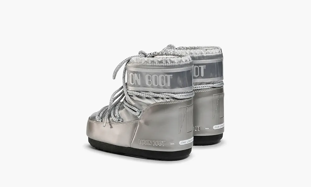 Moon Boot Icon Low Glance Silver
