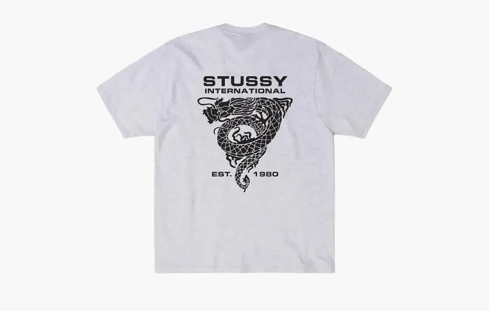 Stussy Dragon Tee Ash Heather