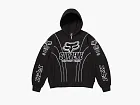 Supreme x Fox Racing Zip Up Hooded Sweatshirt Black