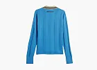 Adidas x Wales Bonner Knit Long-Sleeve Football Tee Lucky Blue