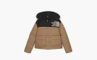 Gucci x The North Face GG Padded Short Jacket WMNS Black Ebony Beige