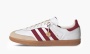 Adidas Samba "Sporty & Rich White Collegiate Burgundy" 