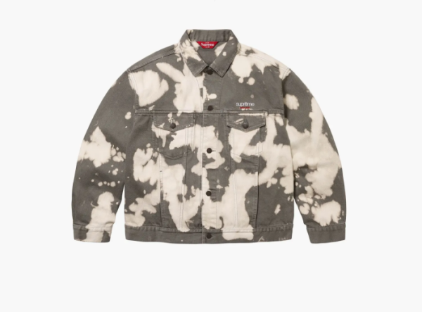 Supreme Denim Trucker Jacket Bleached  Supreme Denim Trucker Jacket Bleached