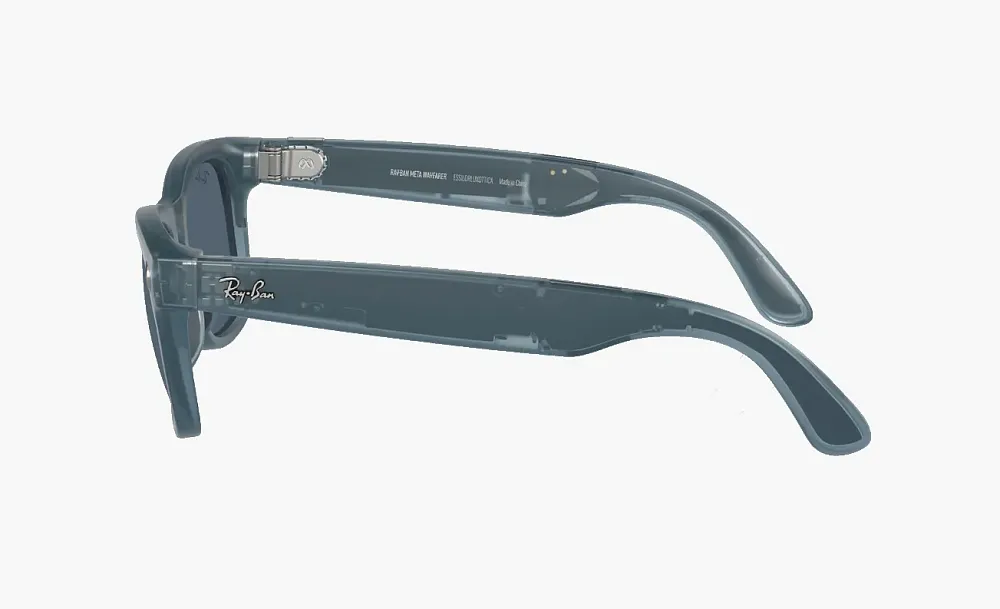 Ray-Ban Meta Wayfarer Sunglasses Jeans Blue Polar