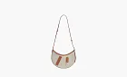 Hermes P'tit Arcon Canvas With Swift Calfskin Shoulder Bag Beige & Gold