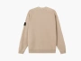 Stone Island Light Raw Hand Organic Cotton Crewneck Jumper Desert 