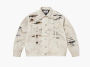 Supreme x MM6 Maison Margiela Distressed Selvedge Denim Trucker Jacket White 