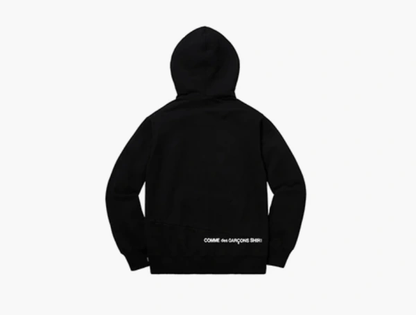 Supreme x Comme des Garcons Shirt Split Box Hooded Sweatshirt Black  Supreme x Comme des Garcons Shirt Split Box Hooded Sweatshirt Black