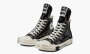 Rick Owens X Converse Drkshdw Turbodrk Chuck Taylor All-star 70 HI Black Lacquered Denim 
