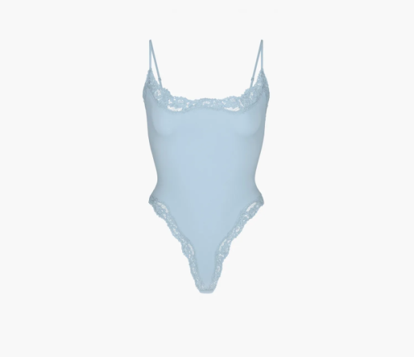 Skims Fits Everybody Lace Cami Bodysuit Denim 