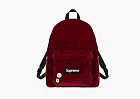 Supreme Velvet Backpack Red Leopard
