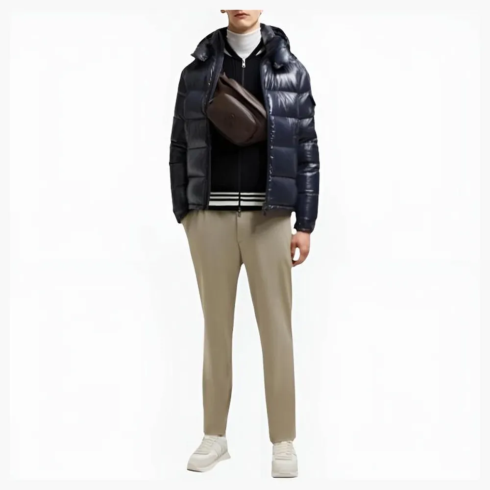 Moncler Maya Short Down Jacket Dark Blue