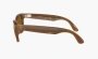 Ray-Ban Smart Glasses Meta Wayfarer Large Shiny Caramel Transparent/Brown Polarized 