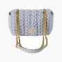 Miu Miu Mini Bag Made Of Cotton Woven Jersey "Cornflower Blue" 