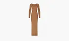 SKIMS Soft Lounge Long Sleeve Dress Light Brown