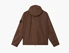 Stone Island Crinkle Reps NY Hooded Jacket Umber