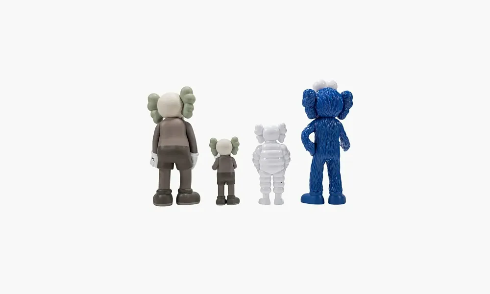 Kaws Family Vinyl Figures Brown Blue White