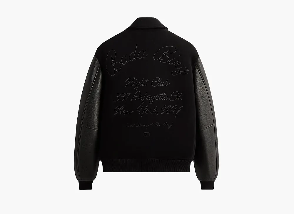 Kith x The Sopranos Varsity Jacket Black