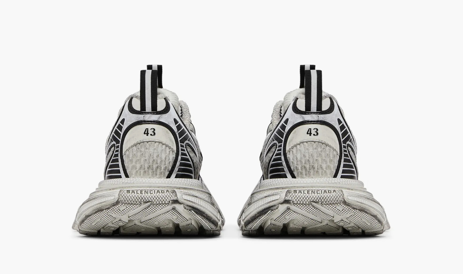 Balenciaga 3XL Sneaker Worn-Out - White Black 